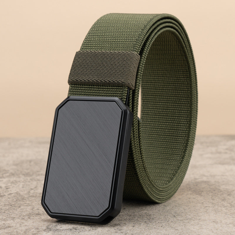 Men’s Tactical Canvas Belt – Automatic Buckle Military-Style Training Belt | Style Haven