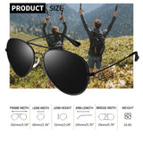 Polarized Aviator Sunglasses – Classic Unisex Mirrored UV Protection Eyewear