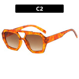 Oversized Leopard Frame Sunglasses – Bold Summer Eyewear for Beach & Vacation Style
