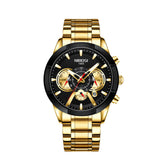 Nibosi Men’s Waterproof Quartz Watch – Luminous & Durable