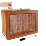 Saving Challenge Wooden Money Box – Reusable Decorative Retro Cash & Coin Bank