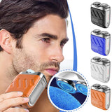 Portable Rotary Dual Ring Electric Shaver – Mini Rechargeable Pocket Razor
