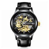 Luxury Luminous Skeletal Mechanical Watch – Waterproof Steel Band | Transparent Dial Style | Style Haven