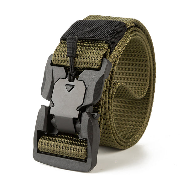 Men’s Magnetic Buckle Tactical Belt – Outdoor-Ready Utility Gear | Style Haven