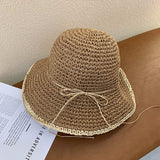Brim Sun-Proof Straw Hat – Breathable Dome Hat for Beach & Summer Style