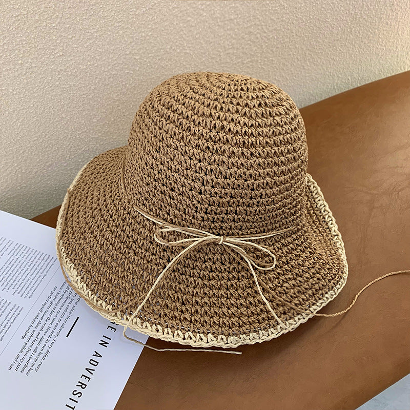Brim Sun-Proof Straw Hat – Breathable Dome Hat for Beach & Summer Style