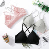 French Triangle Cup Bralette – One-Size Lightweight Acrylic Lingerie for Women