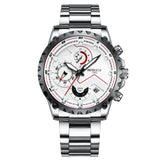 NIBOSI Three Eyes Six Hands Quartz Watch