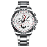 NIBOSI Three Eyes Six Hands Quartz Watch