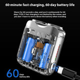 Portable Rotary Dual Ring Electric Shaver – Mini Rechargeable Pocket Razor