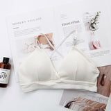 French Triangle Cup Bralette – One-Size Lightweight Acrylic Lingerie for Women