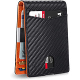 Wallet for Men Slim – Genuine Leather RFID Blocking Credit Card Holder with Money Clip