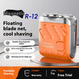 Portable Rotary Dual Ring Electric Shaver – Mini Rechargeable Pocket Razor