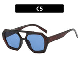 Oversized Leopard Frame Sunglasses – Bold Summer Eyewear for Beach & Vacation Style