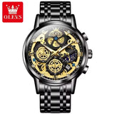 OLEVS 9947 Men’s Luxury Quartz Watch Waterproof Luminous Business Timepiece