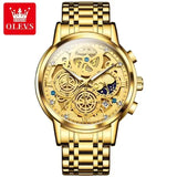 OLEVS 9947 Men’s Luxury Quartz Watch Waterproof Luminous Business Timepiece