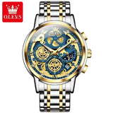 OLEVS 9947 Men’s Luxury Quartz Watch Waterproof Luminous Business Timepiece