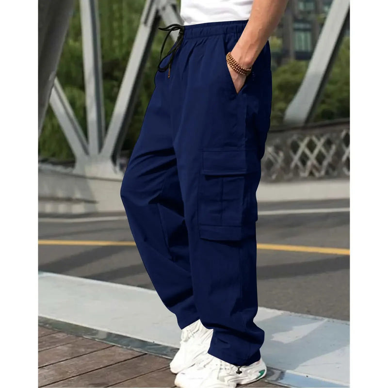 2025 Men’s Workwear Pants – Loose Straight Casual Trousers with Pockets for Spring & Autumn | Style Haven