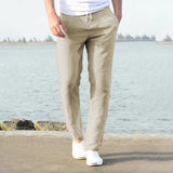 Men’s Cotton Linen Pants – Breathable Solid Color Casual Trousers for Autumn Fitness & Streetwear | Style Haven