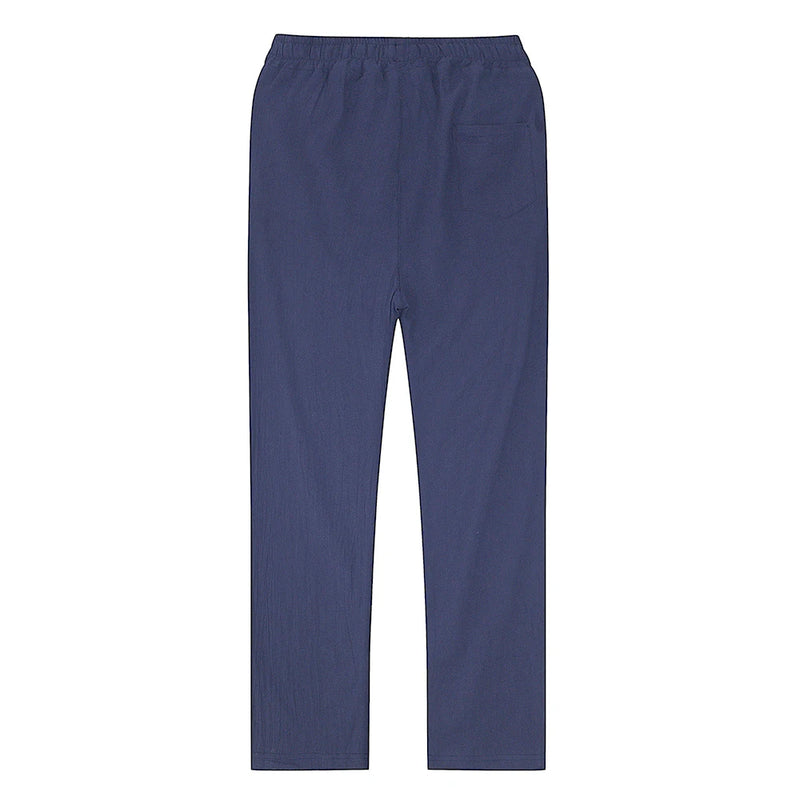 Men’s Cotton Linen Pants – Breathable Solid Color Casual Trousers for Autumn Fitness & Streetwear | Style Haven