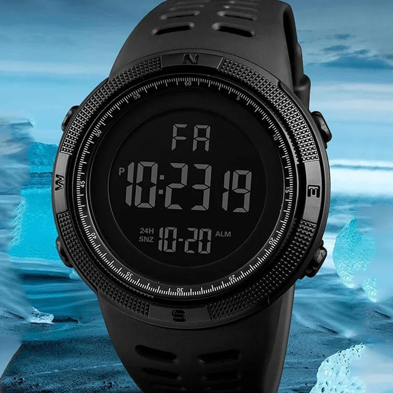 Military Sports Watch for Men – LED Digital Waterproof Timepiece with Luminous Display | Style Haven