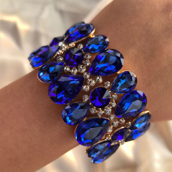 Women’s Sparkle Rhinestone Stretch Bangle Bracelet – Adjustable Elegant Fashion Jewelry | Style Haven