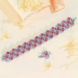 Luxury Purple Zirconia Tennis Bracelet – Elegant Bridal & Engagement Jewelry | Style Haven