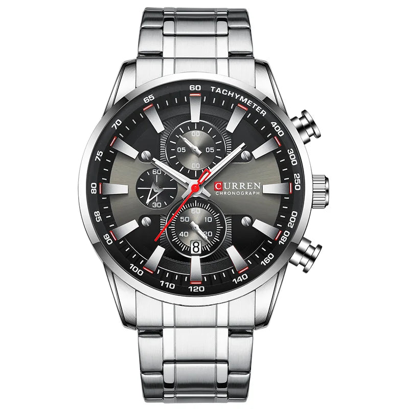 CURREN Luxury Quartz Men’s Watch – Waterproof Chronograph Sport Wristwatch with Date | Style Haven
