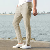 Men’s Cotton Linen Pants – Breathable Solid Color Casual Trousers for Autumn Fitness & Streetwear | Style Haven