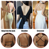 Invisible Deep U Plunge Bra – Backless Strapless Push-Up with Clear Straps | Style Haven