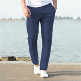 Men’s Cotton Linen Pants – Breathable Solid Color Casual Trousers for Autumn Fitness & Streetwear | Style Haven