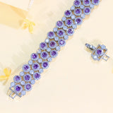 Luxury Purple Zirconia Tennis Bracelet – Elegant Bridal & Engagement Jewelry | Style Haven