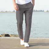 Men’s Cotton Linen Pants – Breathable Solid Color Casual Trousers for Autumn Fitness & Streetwear | Style Haven