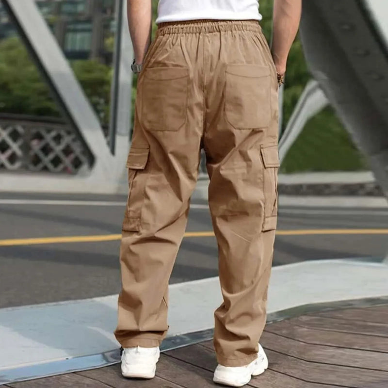 2025 Men’s Workwear Pants – Loose Straight Casual Trousers with Pockets for Spring & Autumn | Style Haven