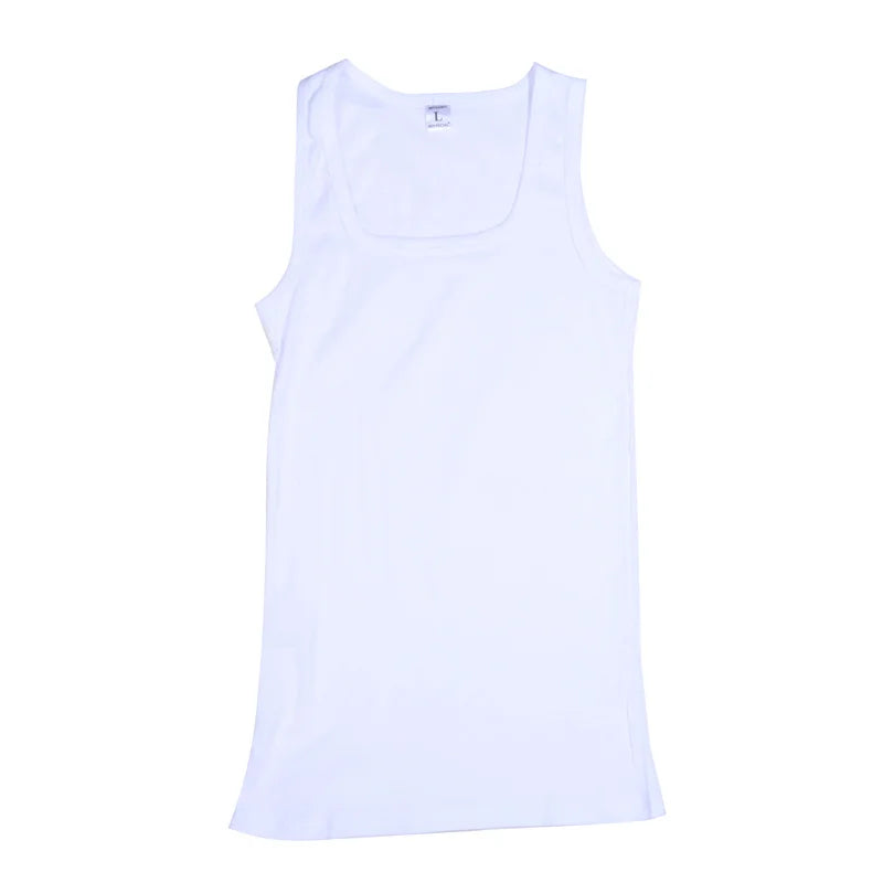 Men’s Square Neck Sports Vest – 100% Cotton Breathable Fitness Tank for Running & Outdoor Wear | Style Haven