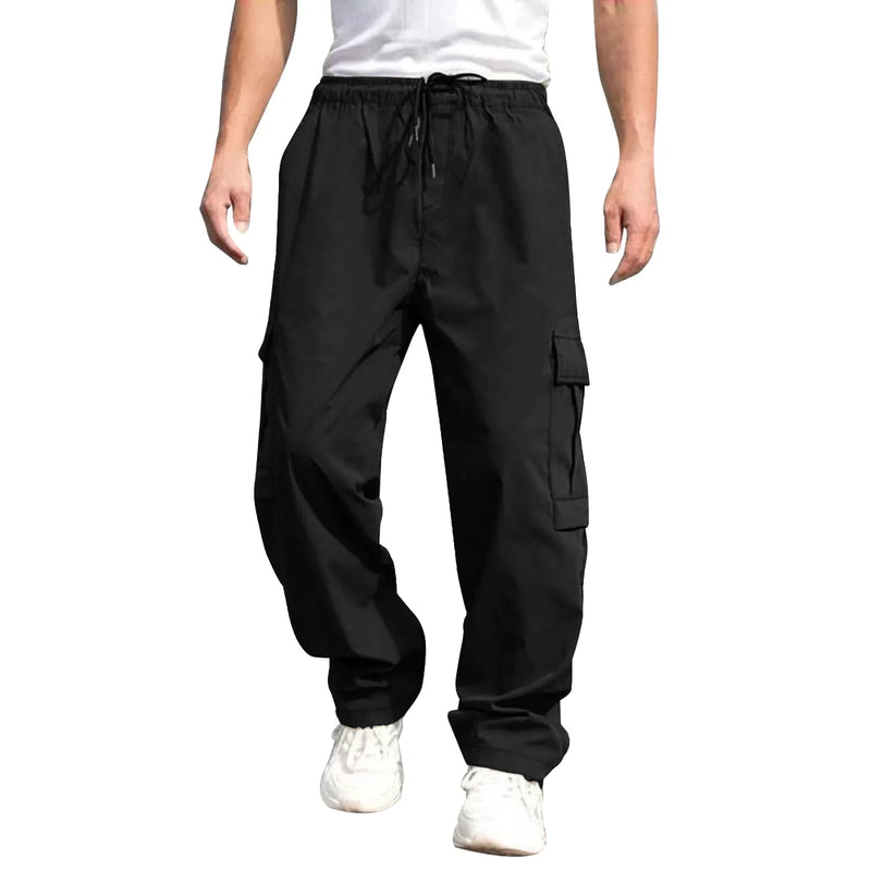 2025 Men’s Workwear Pants – Loose Straight Casual Trousers with Pockets for Spring & Autumn | Style Haven