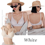 Sexy Seamless Bralette – Deep V Wireless Push-Up Bra with Letter Straps | Style Haven