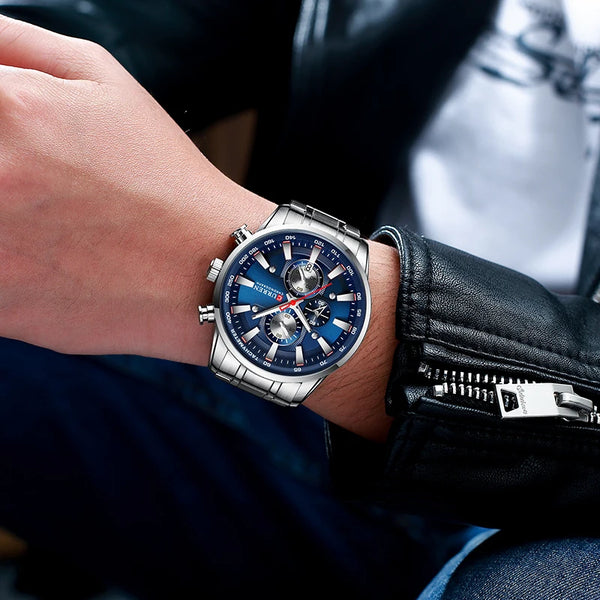 CURREN Luxury Quartz Men’s Watch – Waterproof Chronograph Sport Wristwatch with Date | Style Haven