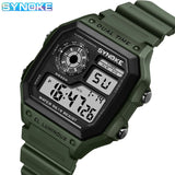 Digital Sports Watch for Men & Women – Waterproof Multifunction Luminous Wristwatch by Synoke | Style Haven