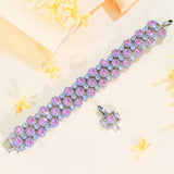 Luxury Purple Zirconia Tennis Bracelet – Elegant Bridal & Engagement Jewelry | Style Haven