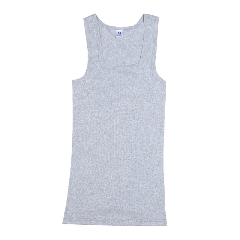 Men’s Square Neck Sports Vest – 100% Cotton Breathable Fitness Tank for Running & Outdoor Wear | Style Haven