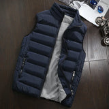 Men’s Windproof Sleeveless Vest – Thickened Cotton Down Winter Waistcoat | Style Haven