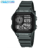 Digital Sports Watch for Men & Women – Waterproof Multifunction Luminous Wristwatch by Synoke | Style Haven
