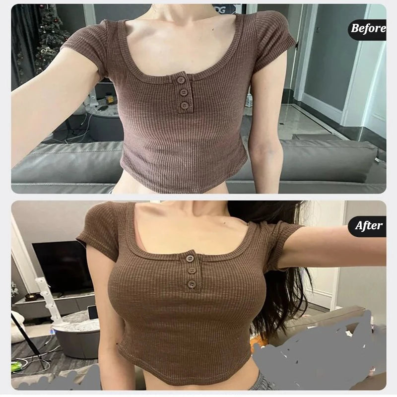 Sexy Seamless Bralette – Deep V Wireless Push-Up Bra with Letter Straps | Style Haven
