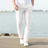 Men’s Cotton Linen Pants – Breathable Solid Color Casual Trousers for Autumn Fitness & Streetwear | Style Haven