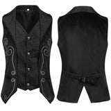 Men’s Medieval Costume Vest – Embroidered Renaissance Jacket for Halloween & Banquets | Style Haven