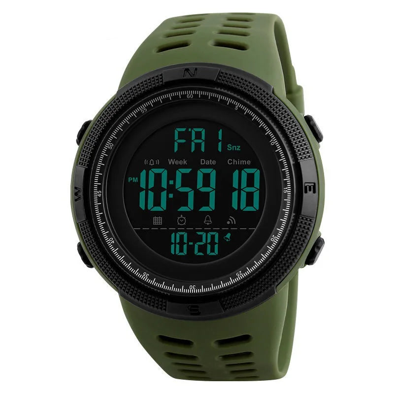 Military Sports Watch for Men – LED Digital Waterproof Timepiece with Luminous Display | Style Haven