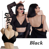Sexy Seamless Bralette – Deep V Wireless Push-Up Bra with Letter Straps | Style Haven