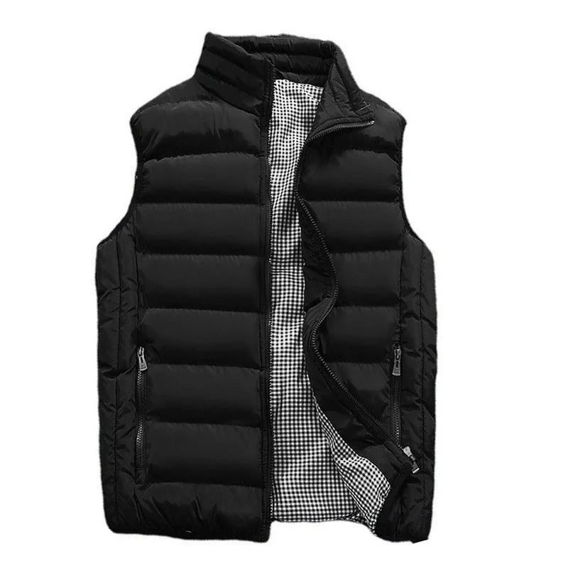 Men’s Windproof Sleeveless Vest – Thickened Cotton Down Winter Waistcoat | Style Haven