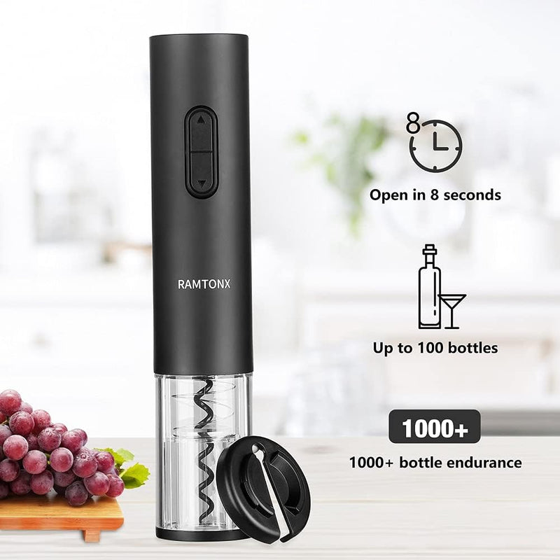 Electric Wine Opener Set – Automatic Corkscrew with Foil Cutter | Rechargeable Gift Set | Style Haven